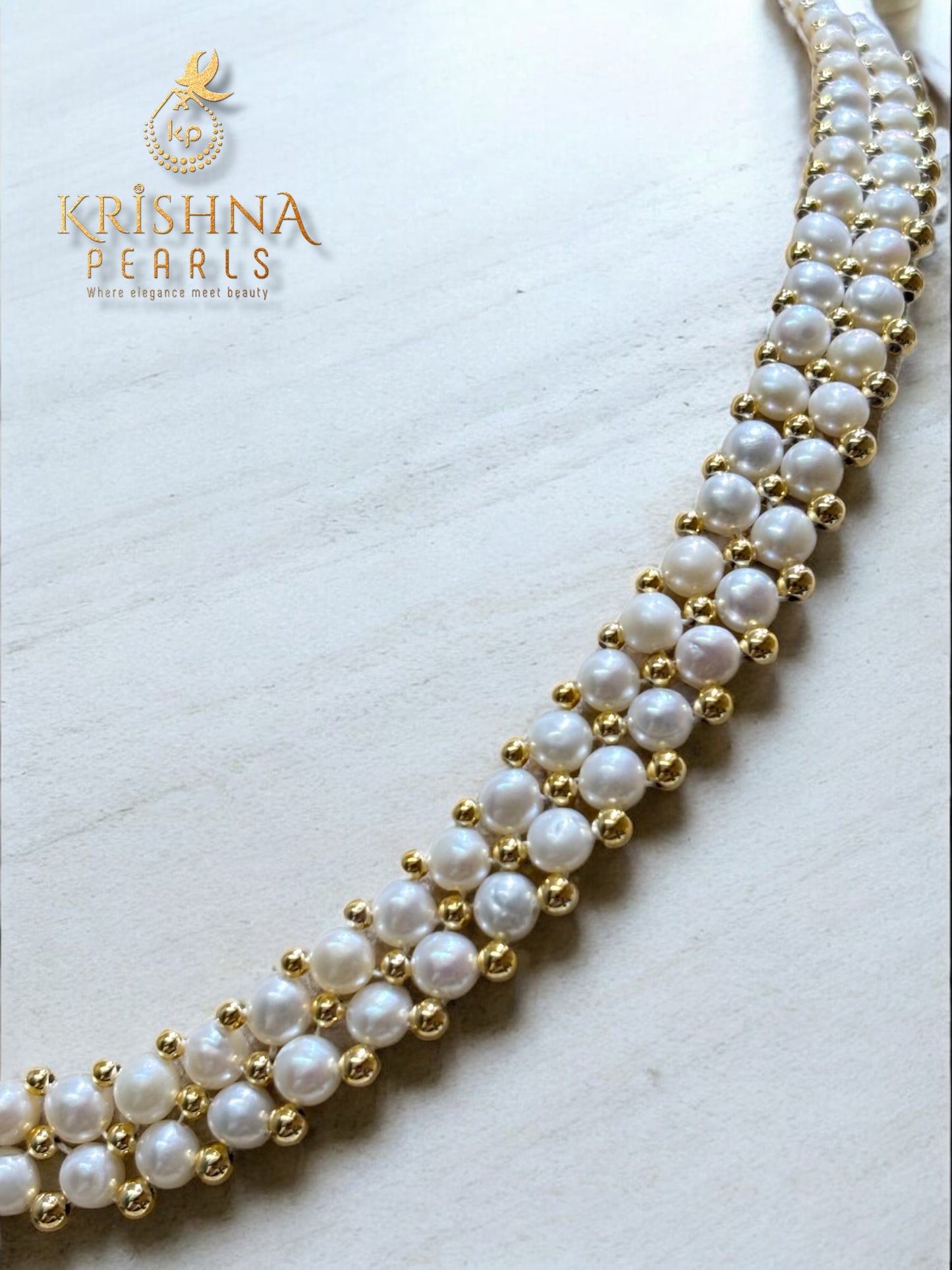 Royal Ruby Button Pearl Necklace Set