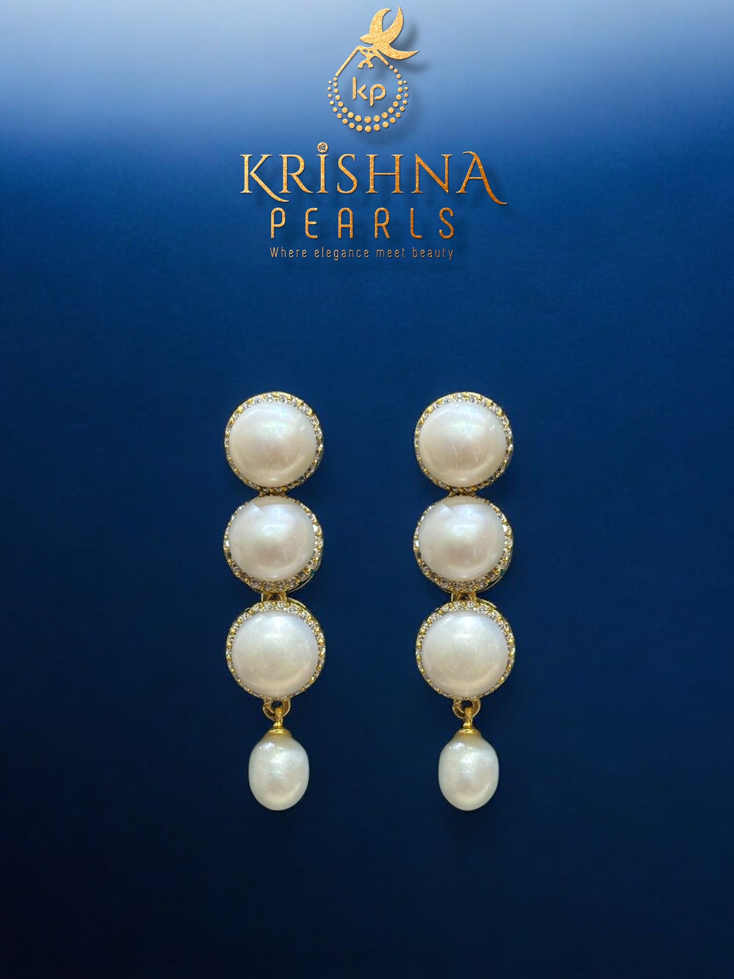 Finger Ring Pearls Necklace Set