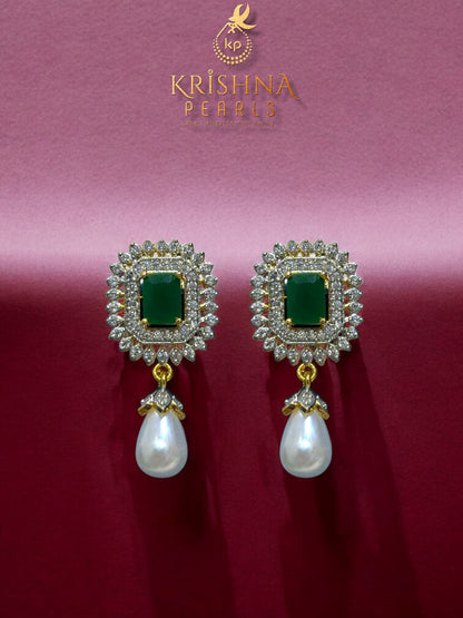 Emerald Empress Double Side Broch Necklace Set