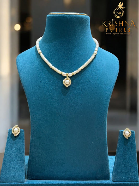 Celeste Orbital Pearls Necklace Set
