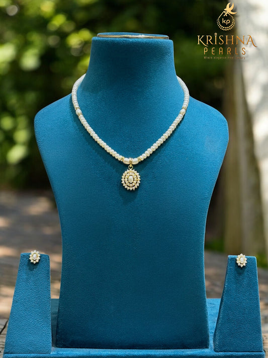 Pure Pearls Locket & Necklace Set