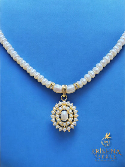 Pure Pearls Locket & Necklace Set