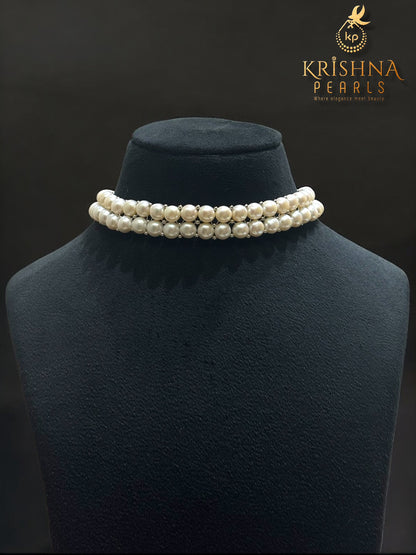 Celestial Twin-Row Pearls Choker Set