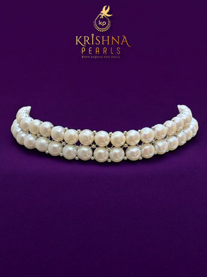 Celestial Twin-Row Pearls Choker Set