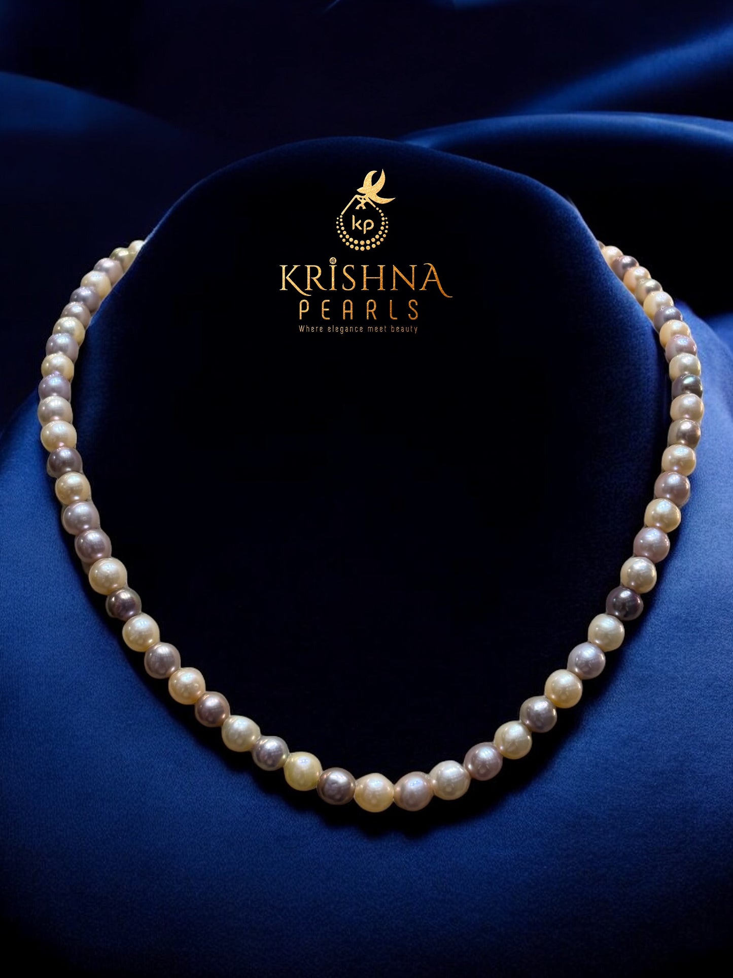 Round Pearls Multicolour Necklace