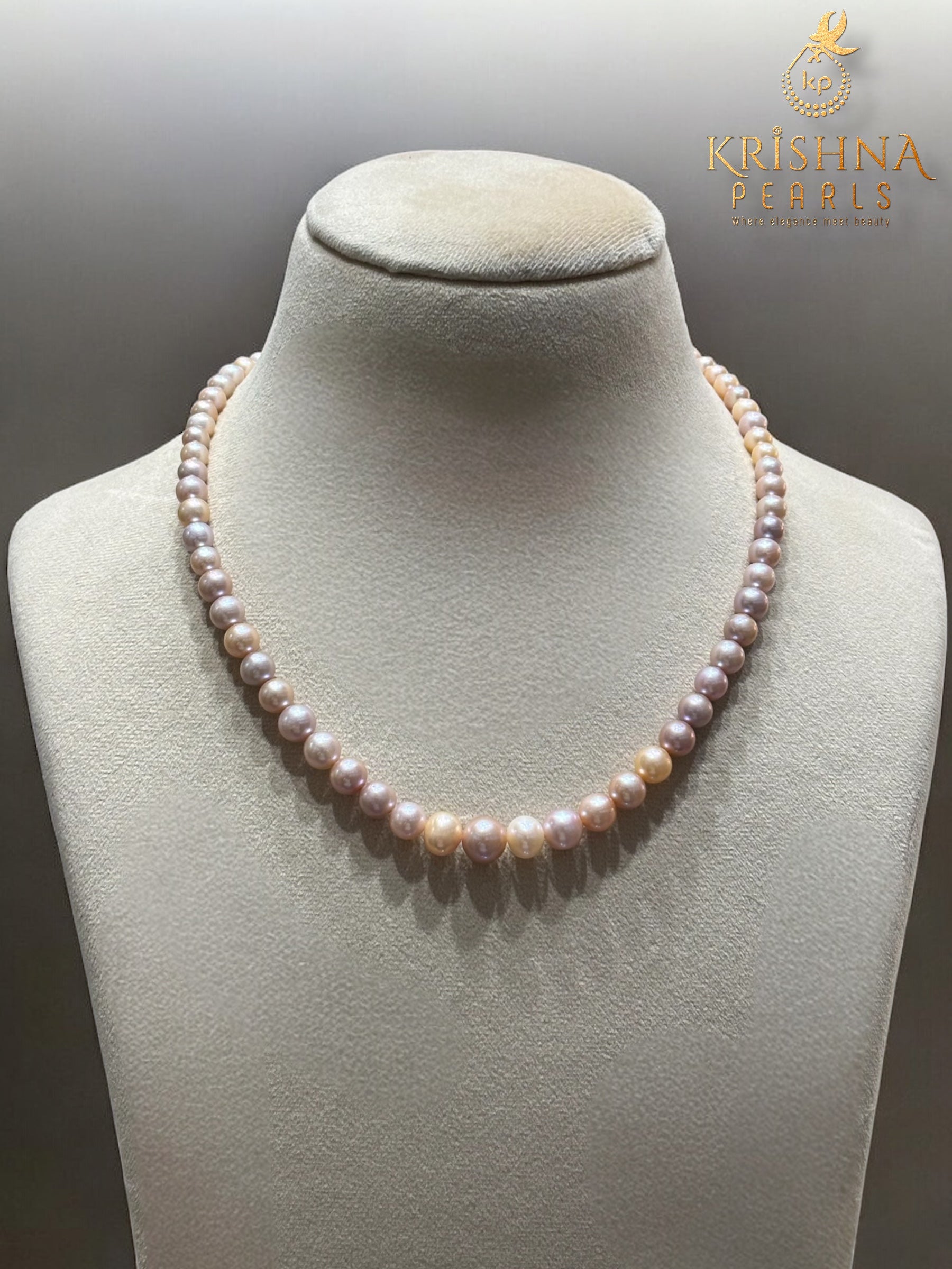 Graduation Pink Shades Pearls Necklace – Sri Krishna Pearls