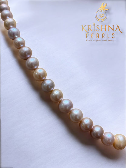 Graduation Pink Shades Pearls Necklace