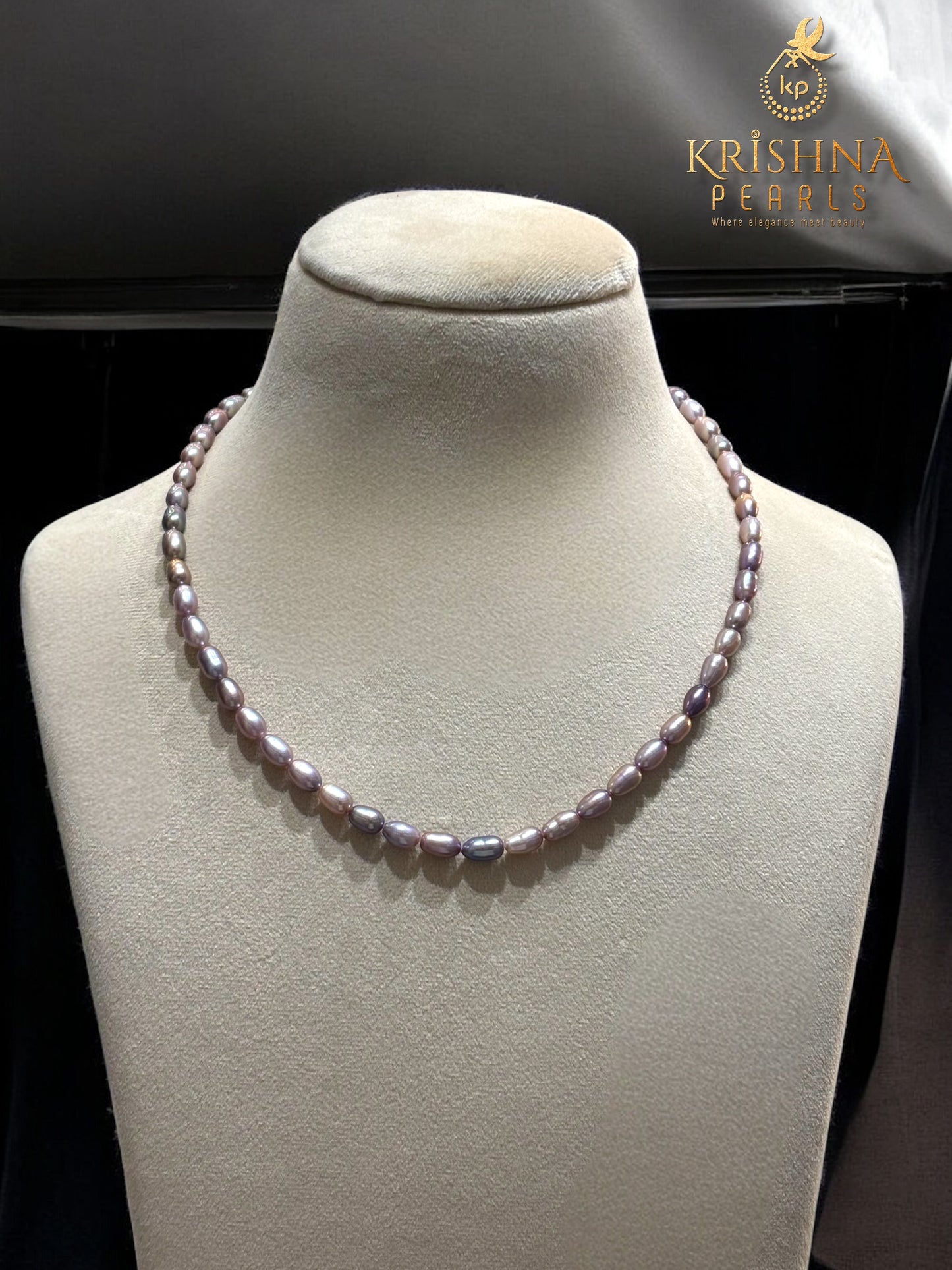 Adorable Lavender Shade Pearls Necklace