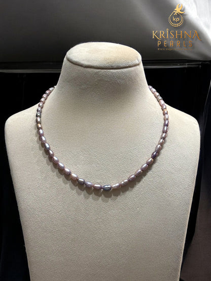 Adorable Lavender Shade Pearls Necklace