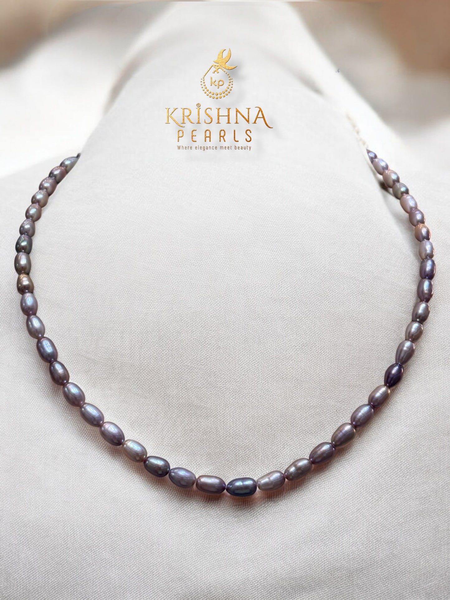 Adorable Lavender Shade Pearls Necklace