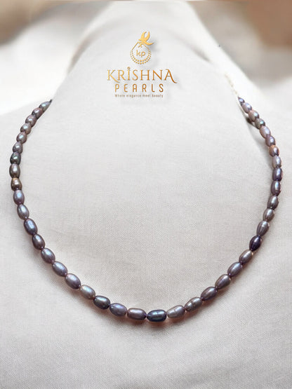 Adorable Lavender Shade Pearls Necklace