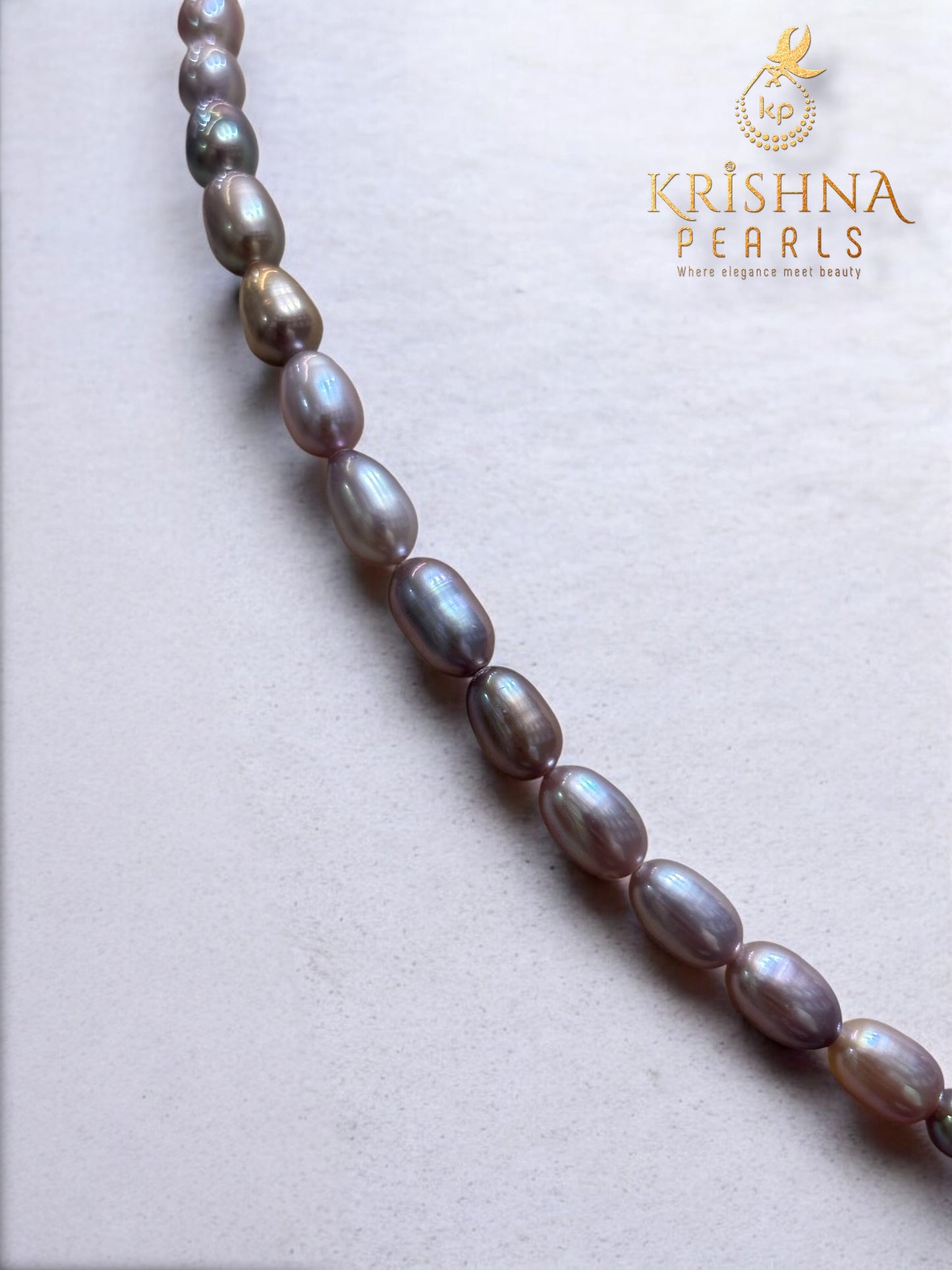Adorable Lavender Shade Pearls Necklace