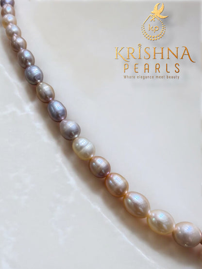 Adorable Multi Oval Gradation Necklace
