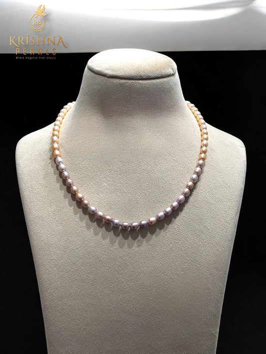 Beautiful Rainbow Shade Pearls Necklace