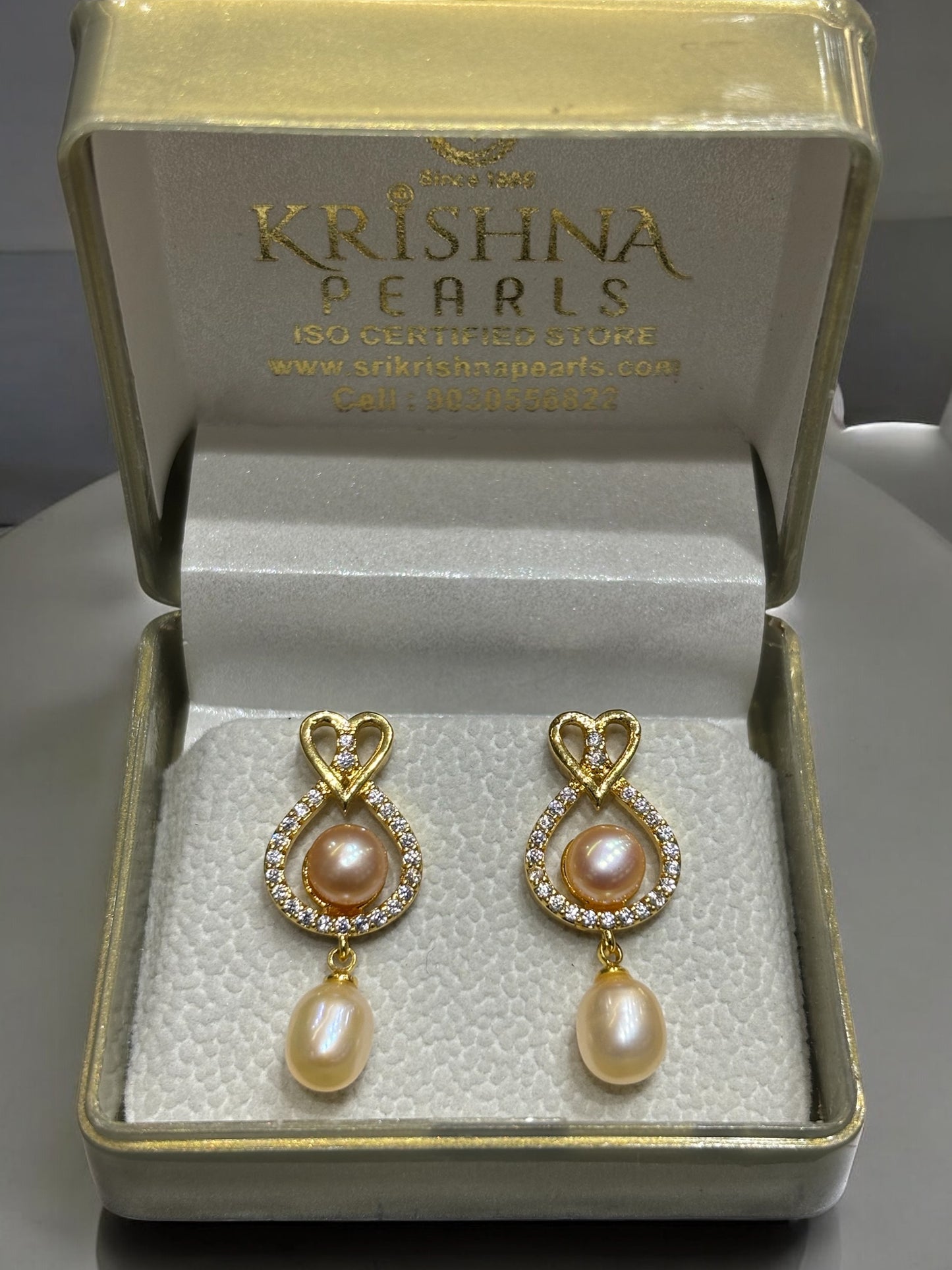 Designer Pink Pearl Hangings