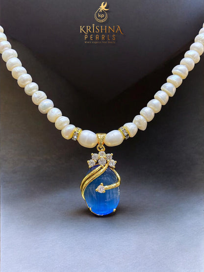 Simple Pearl Necklace Set