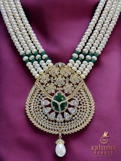 Mothers Day Special Four-Layered Pearl Necklace Set