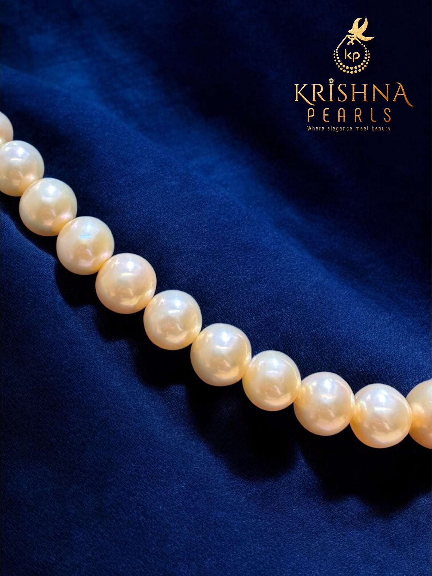 Premium Quality Graduated Peach Pink Pearl Necklace Set AAA
