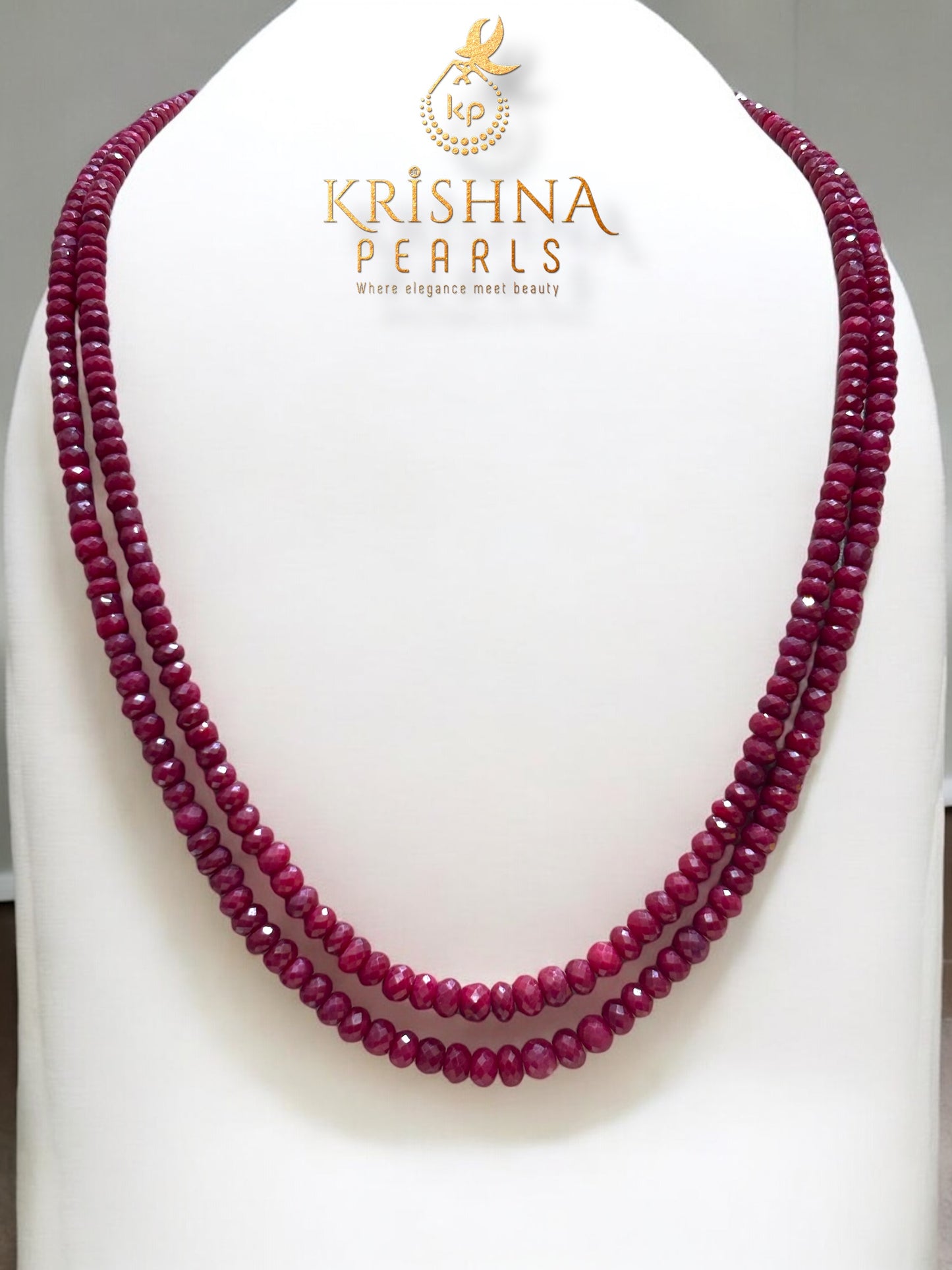 Royal Ruby Double Layer Necklace