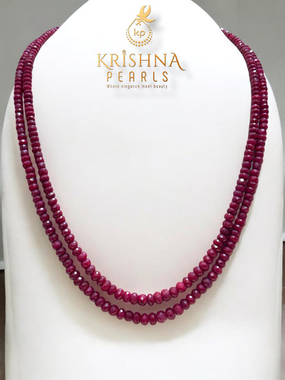 Royal Ruby Double Layer Necklace