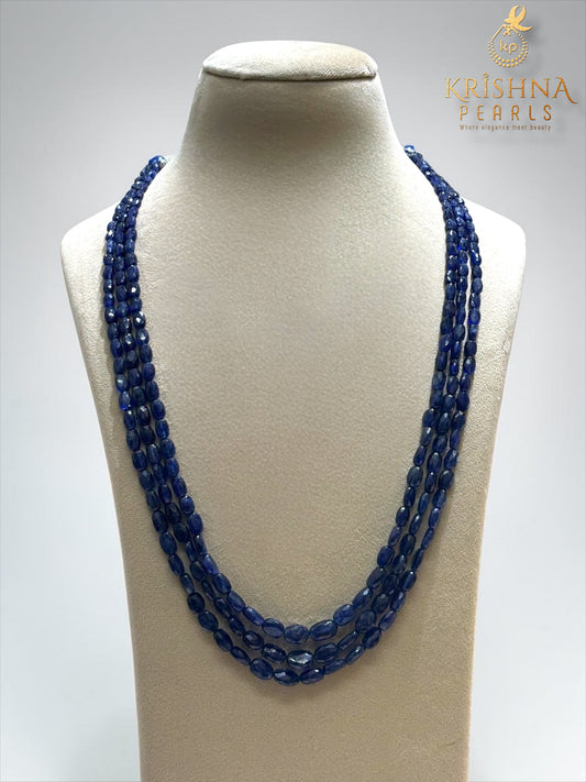 Roayl Blue Sapphire 3 Layers Necklace