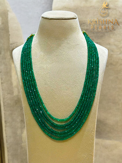 Elegant 6 Layers Emerald Necklace