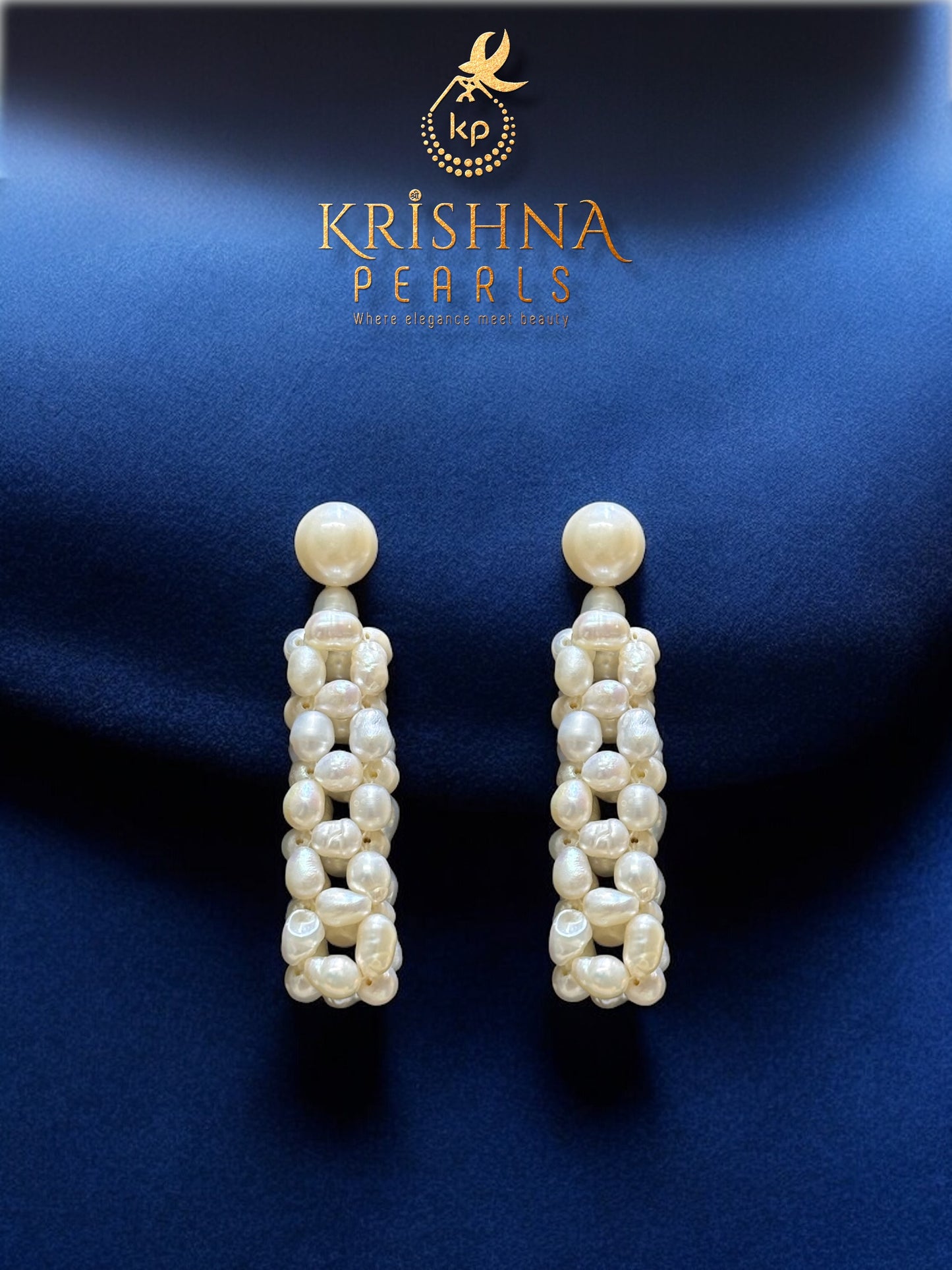 Classic Rice Pearls Jali Necklace Set