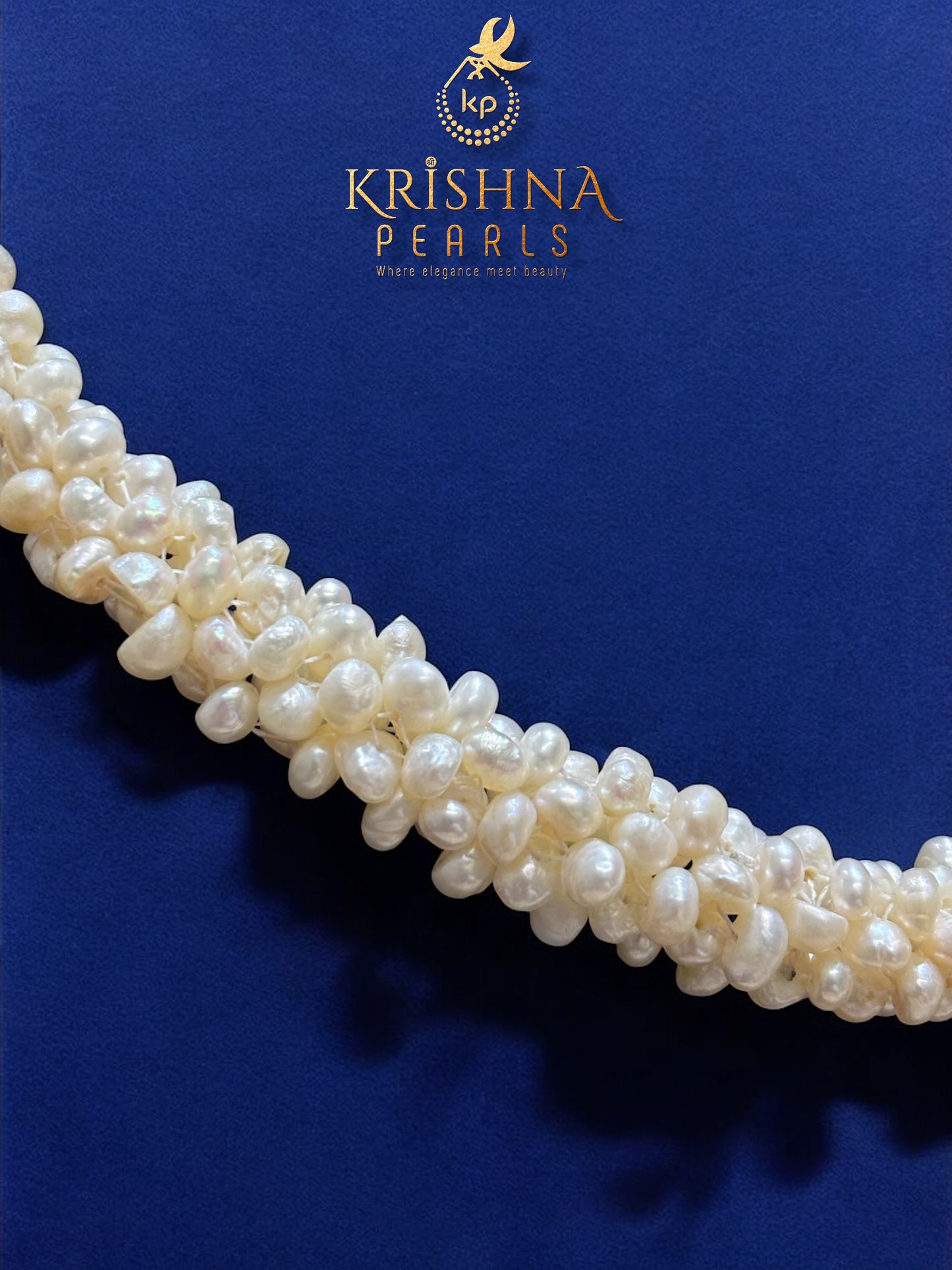 Classic Seed Pearls Jali Necklace Set