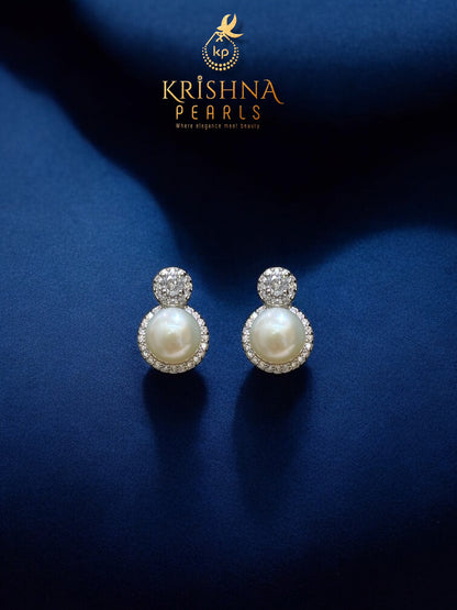 Designer Pearl & Diamond Studded Pearls Combo Set ( Single Line Pendent Set With Finger Ring )