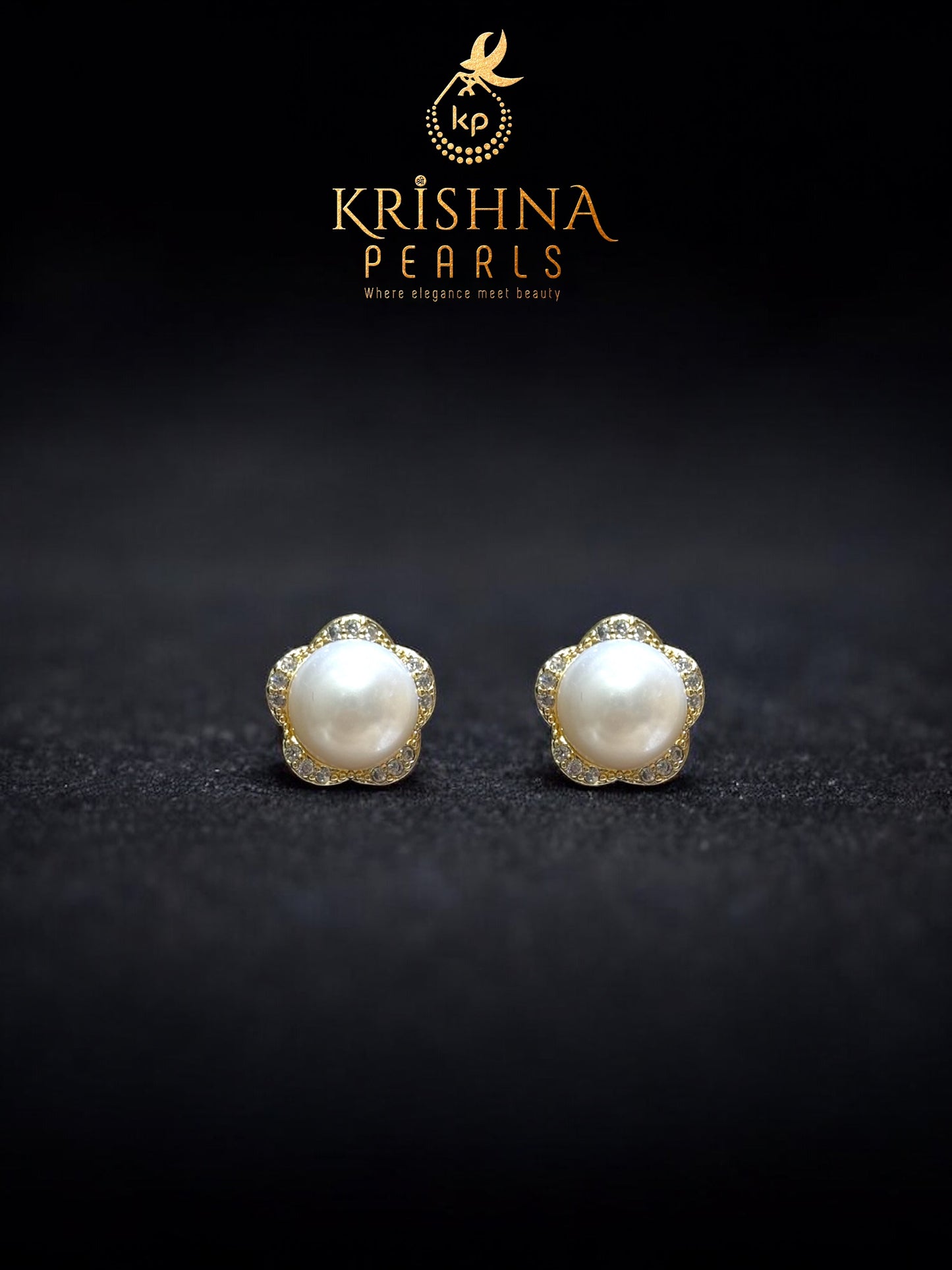 Beautiful Flower Pearl Studded Pearls Combo Set ( Single Line Pendent Set With Finger Ring )
