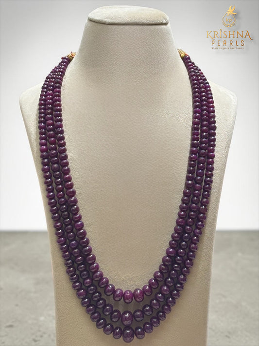 Uncut Ruby Necklace