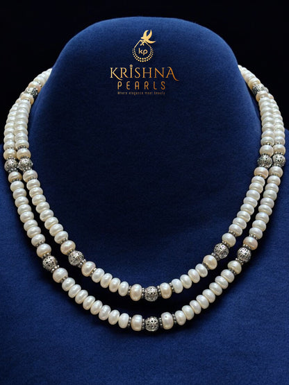 Classic Nakshi Balls Pearls Necklace Set