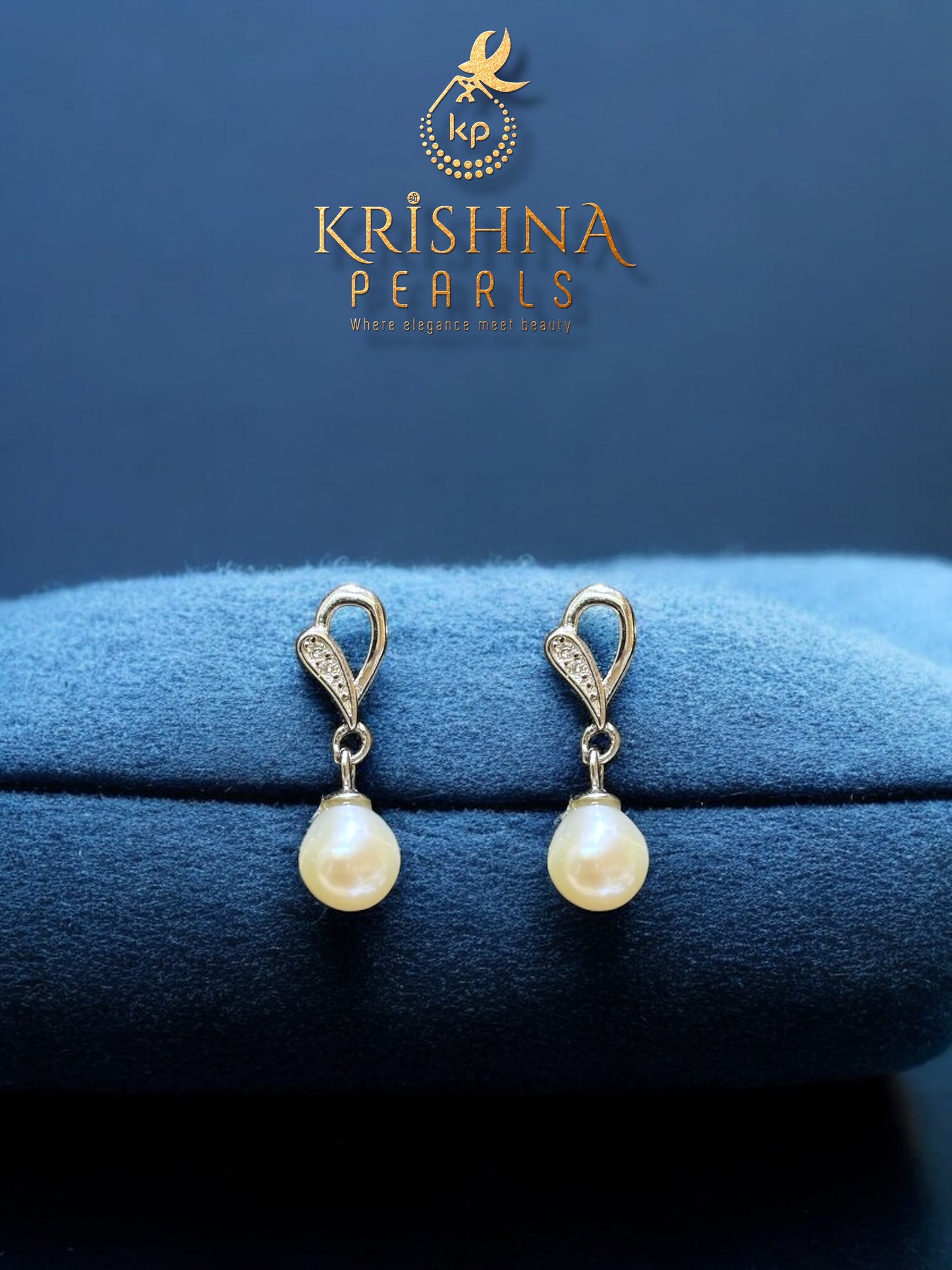 92.5 Silver Cute Pearl Earings