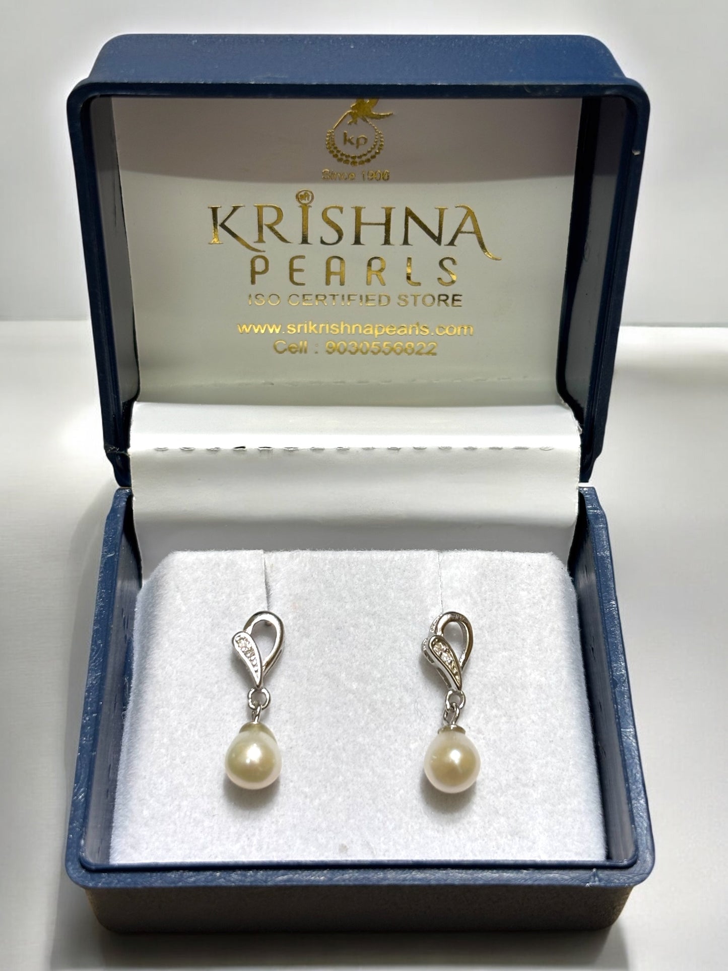 92.5 Silver Cute Pearl Earings
