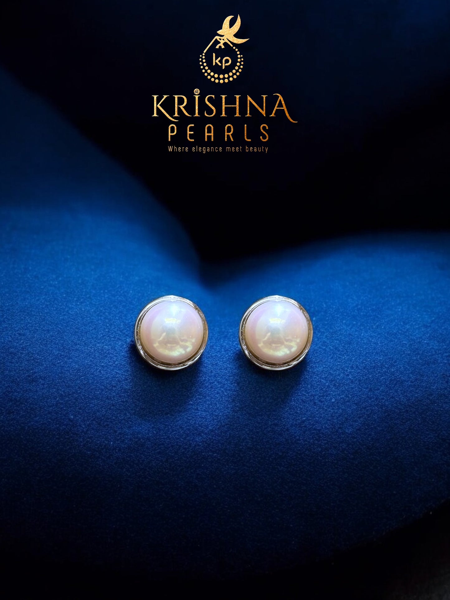 92.5 Silver Pearl Studded Earrings