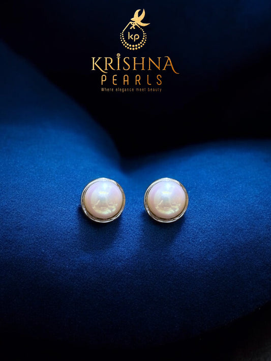 92.5 Silver Pearl Studded Earrings