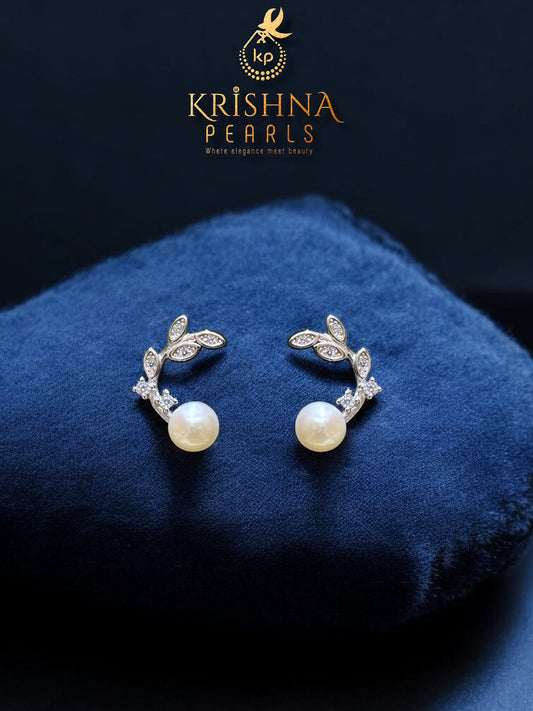 92.5 Silver Adorable Pearl Studded Earings