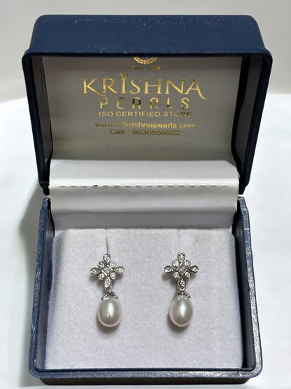 92.5 Silver Designer Pearl Hangings
