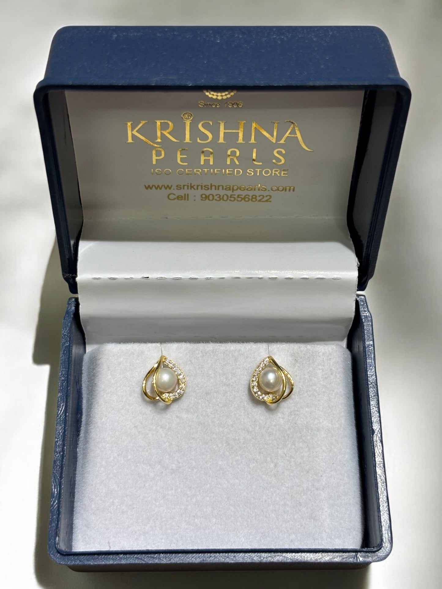 92.5 Silver Designer Pearl Studded Earings