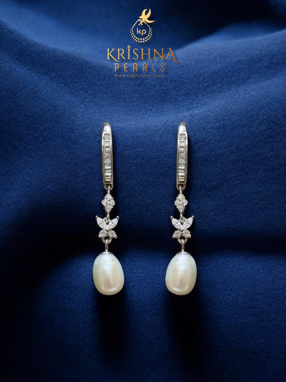 92.5 Silver Adorable Pearl Hangings