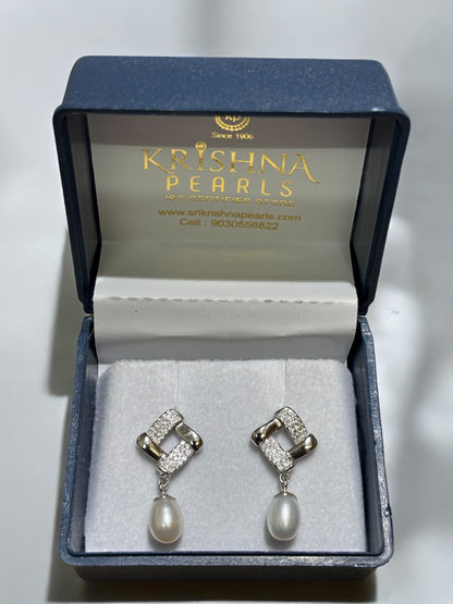 92.5 Silver Designer Pearl Hangings