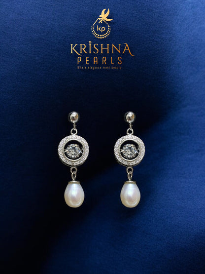 Elegant 925 Silver Pearl Hangings