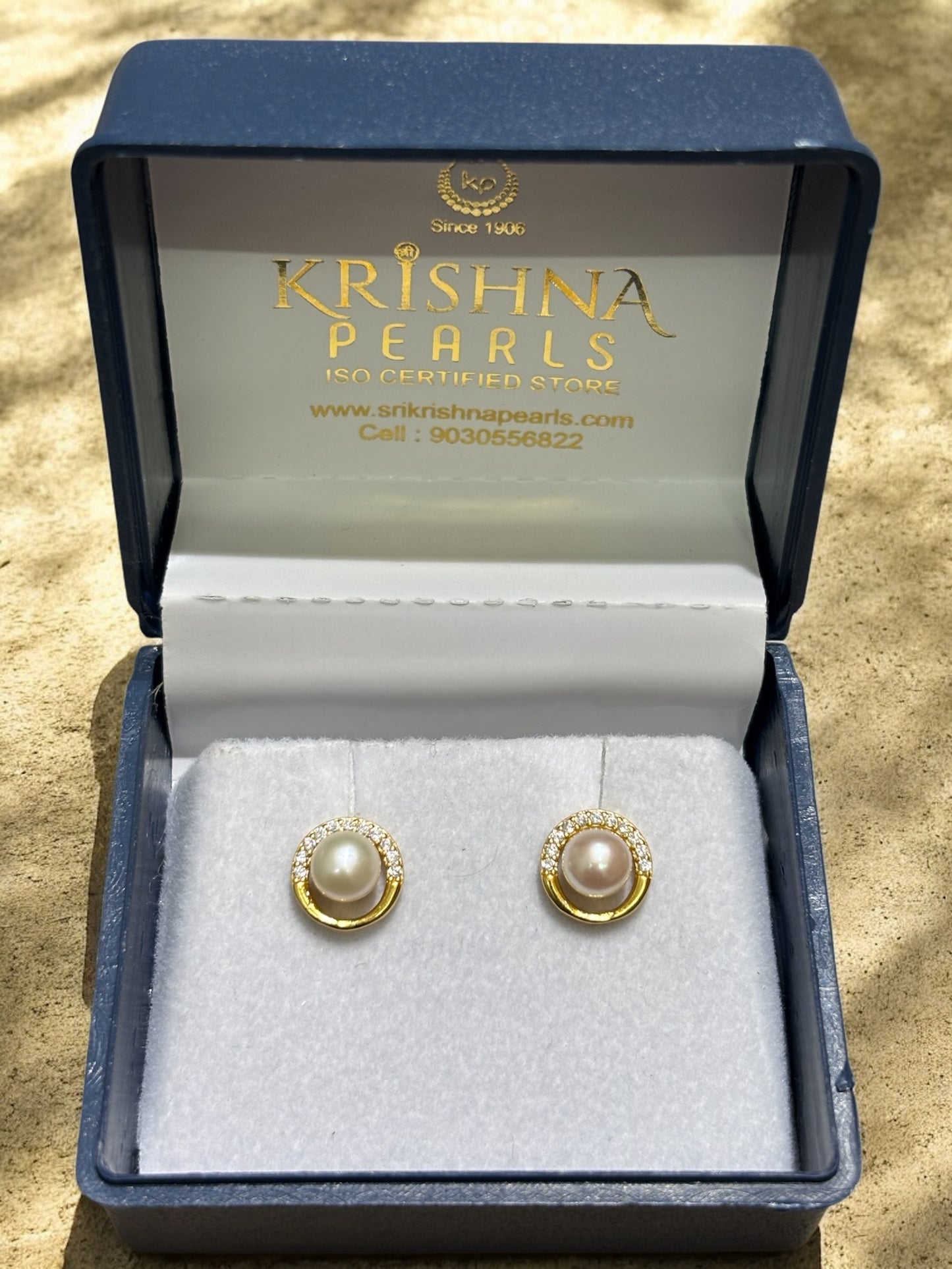 92.5 Pure Silver Adorable Pearl & Cz Studded Earrings