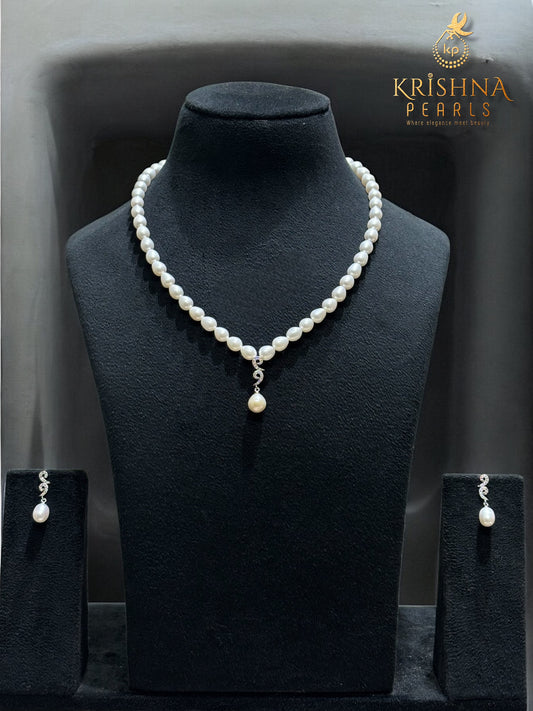 92.5 Silver Luminous Pearl Pendant