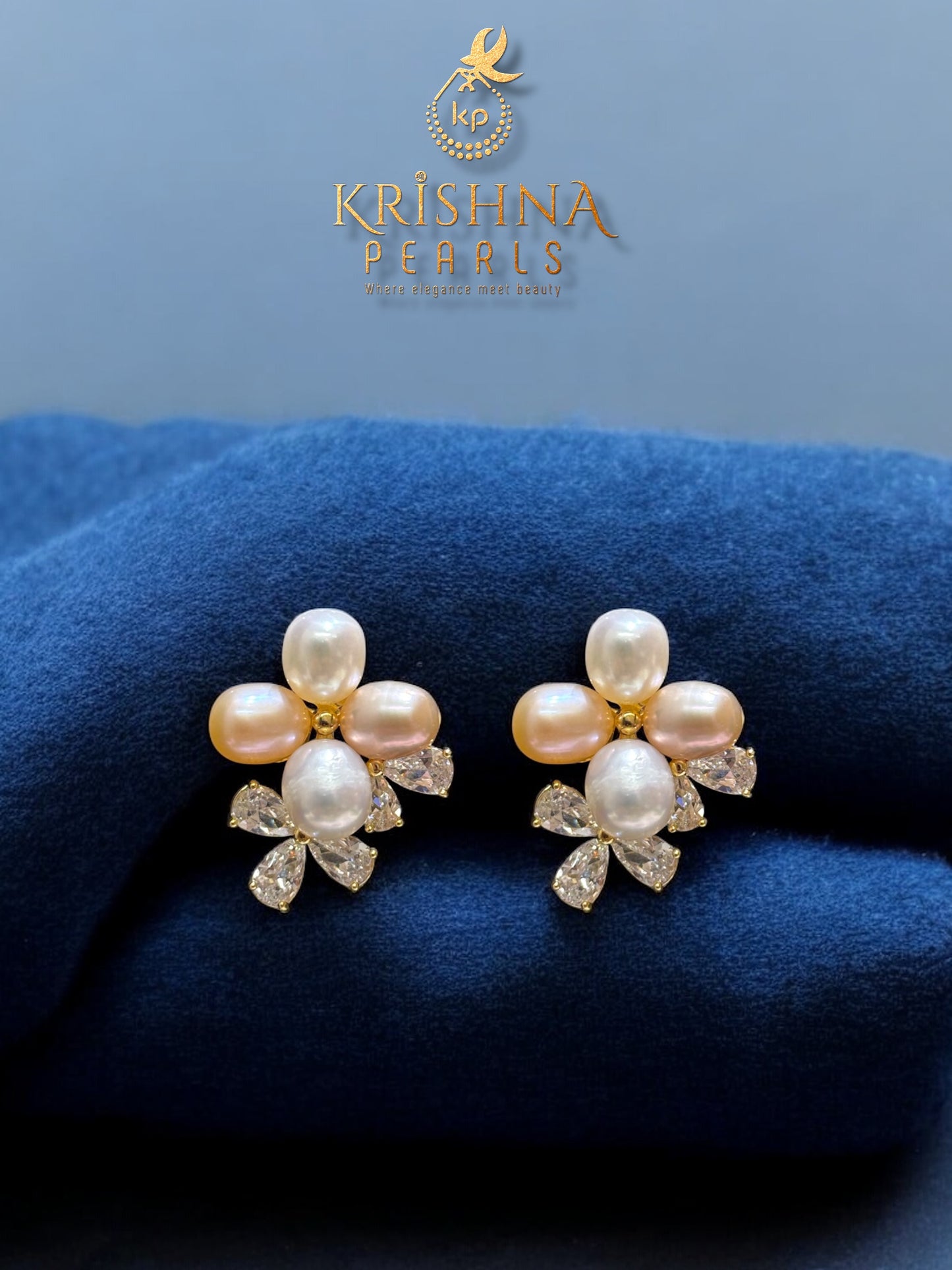 Adorable Multicolour Pearls Studded Earrings