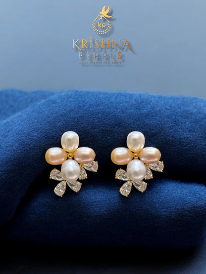 Adorable Multicolour Pearls Studded Earrings