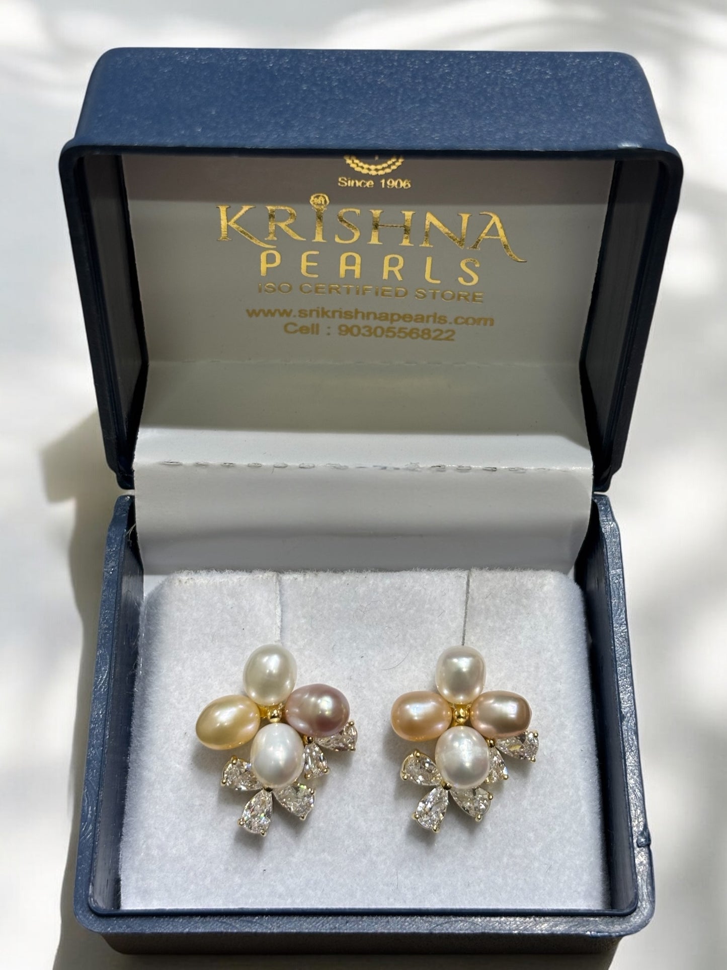 Adorable Multicolour Pearls Studded Earrings