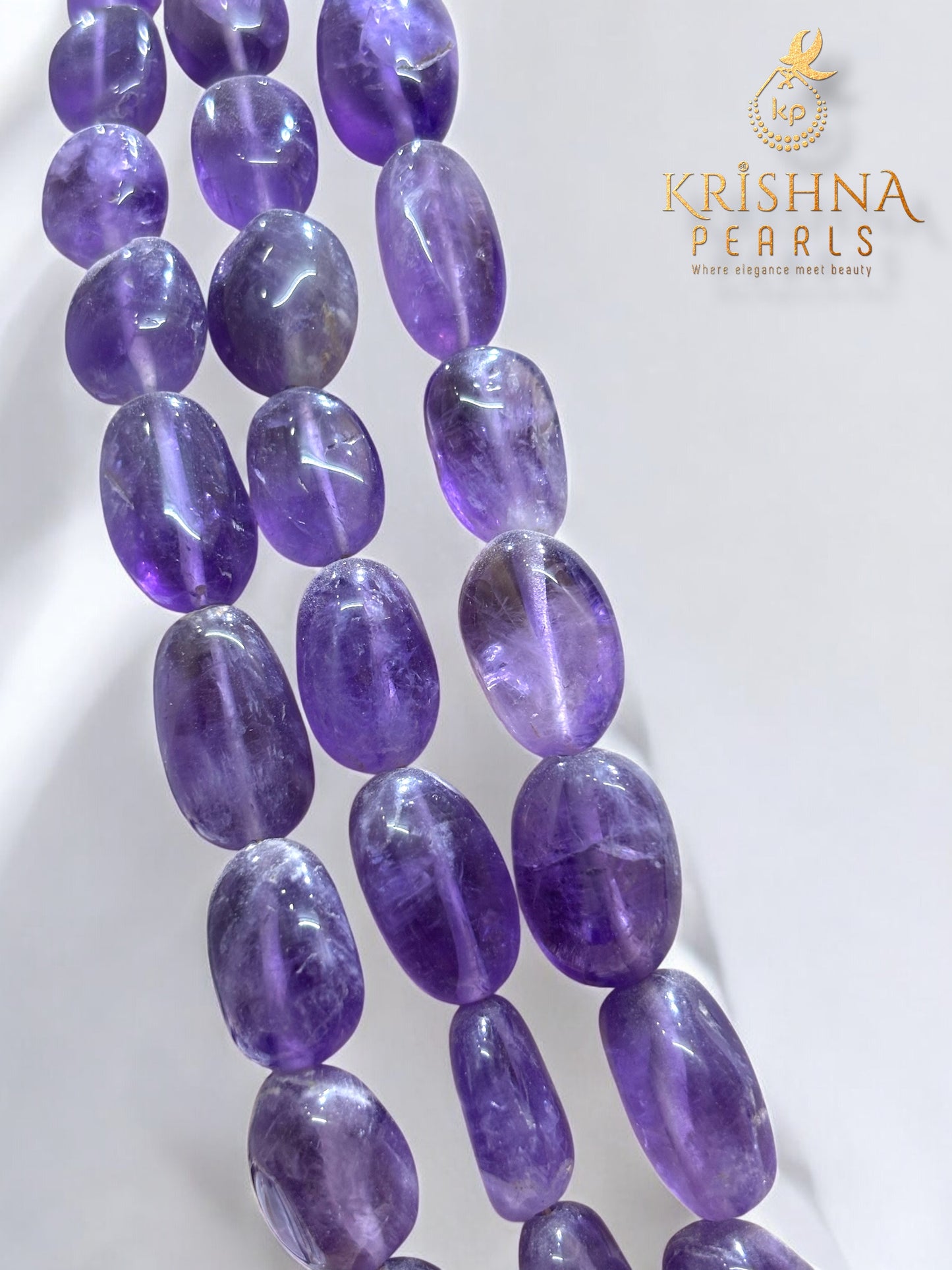 3 Layers Amethyst Necklace