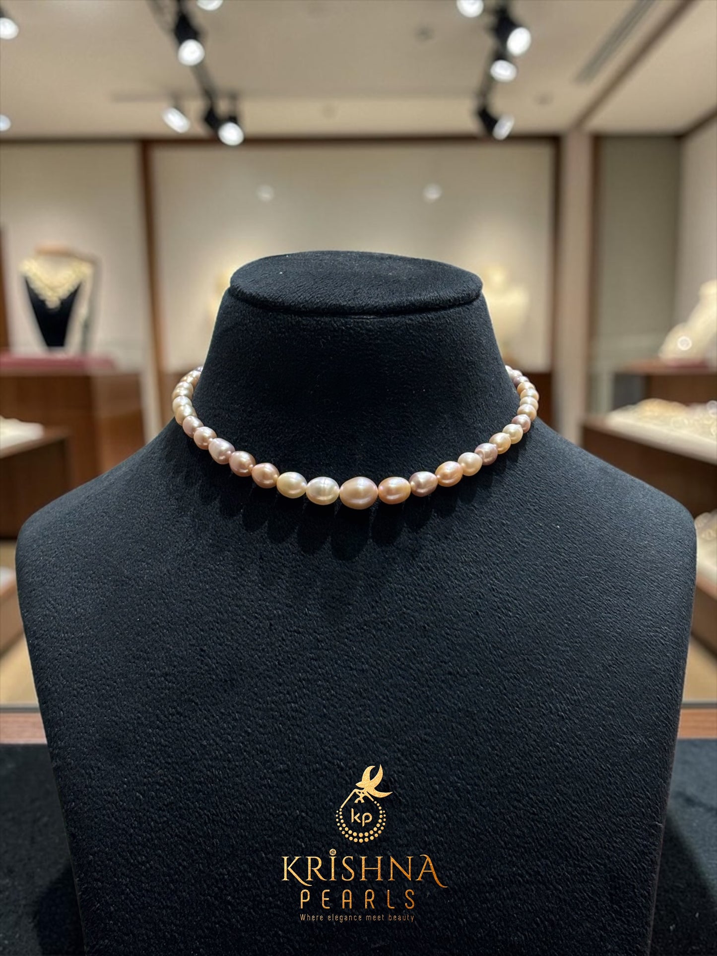 Adorable Pink Pearls Gradation Necklace & Bracelet For Kids 1-5 yrs