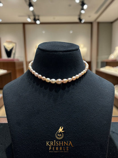 Adorable Pink Pearls Gradation Necklace & Bracelet For Kids 1-5 yrs